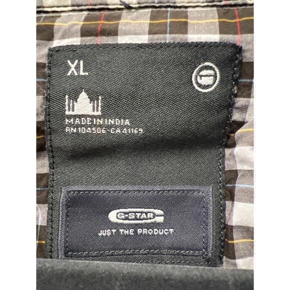 G-Star Men’s Long Sleeve Buttons Up Cotton Plaid Casual Shirt Size XL Multicolor - Picture 3 of 5